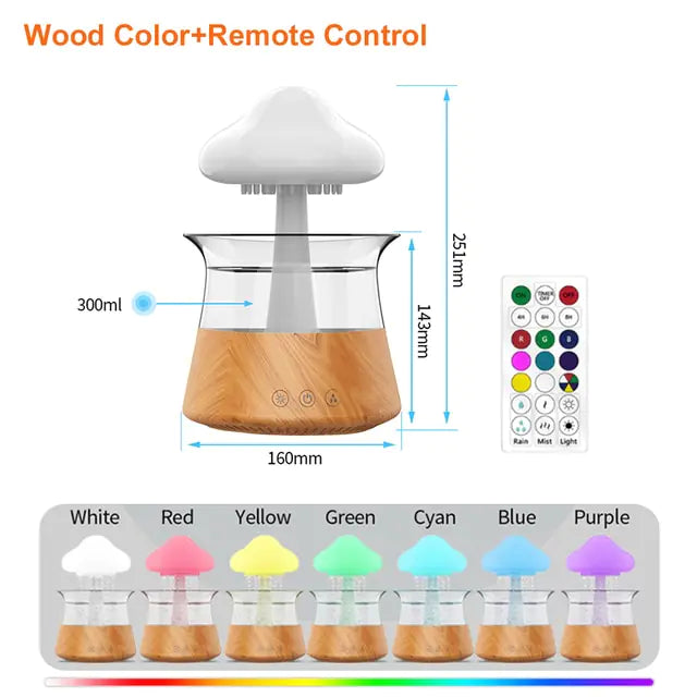Relaxing Mushroom Cloud Air Humidifier in Multiple Colors